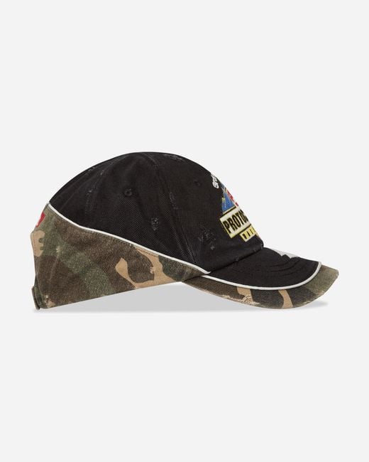 帽子 Protocol Index RACING CAP / BLK Protocol-Index Racing Cap - Vintage-washed black cap with