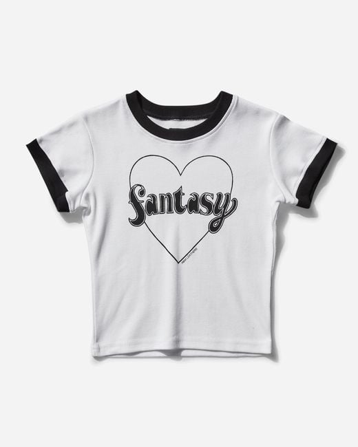 R & M Leathers White S Fantasy Baby Tee