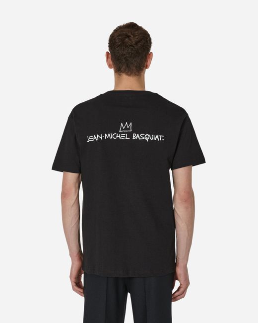 Wacko Maria Black Jean-Michel Basquiat T-Shirt (Type-2) for men