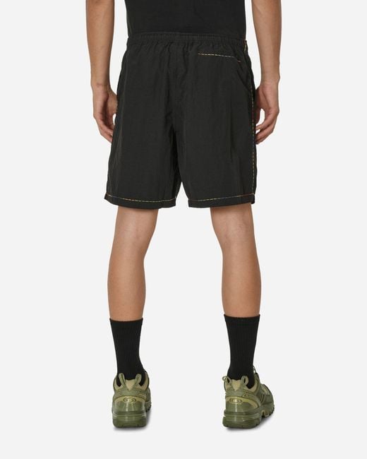 4 Worth Doing Black Gradient Stitched Shorts for men