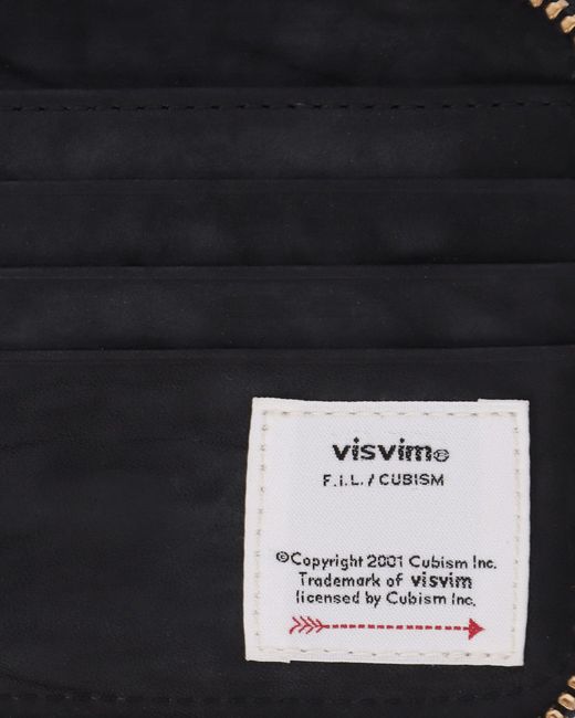 Visvim Black Leather Bi-Fold Wallet for men