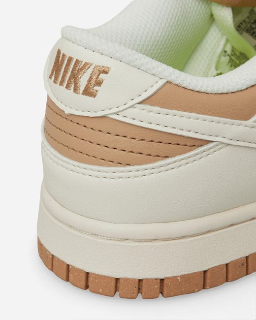 Nike White Wmns Dunk Low Next Nature Sneakers Hemp