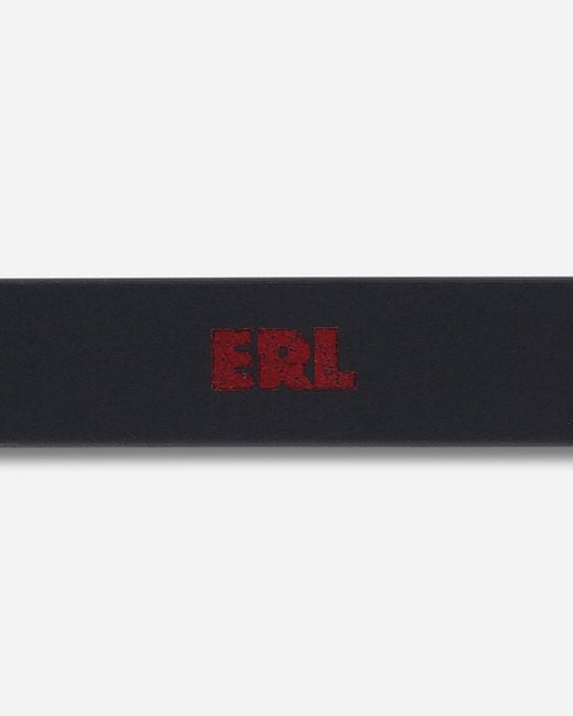 ERL White Suede Skinny Belt for men