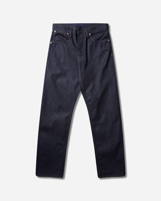 Stone Island Blue Men S Selvedge Indigo Denim-raw Jeans Raw for men