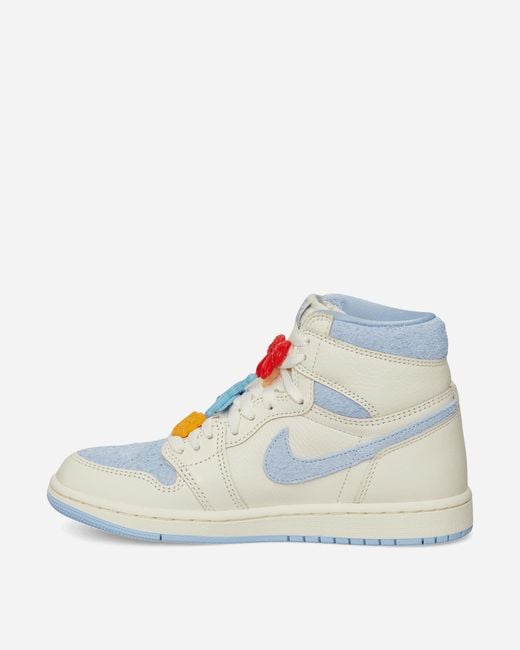 Nike Women S Air Jordan 1 Retro High Og Sneakers Pale Ivory / Psychic Blue