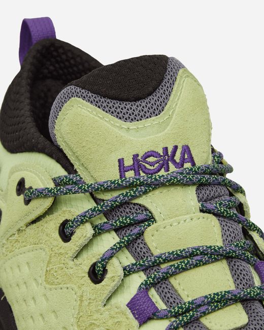 Hoka One One Green Elite Terrain System Kaha 3 Low Gore-tex Boots Honeydew / Black for men