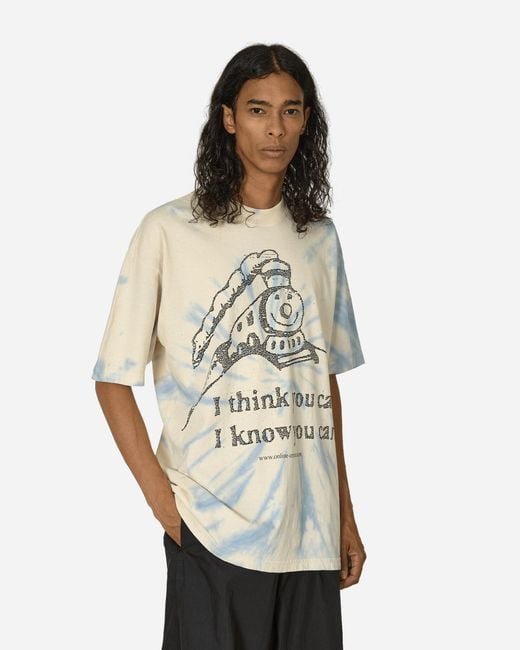 ONLINE CERAMICS White I Think You Can I Know You Can T-shirt Tie Dye for men
