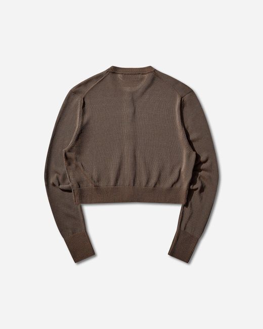 Our Legacy Brown S Micro Cardigan Cangiante Copper