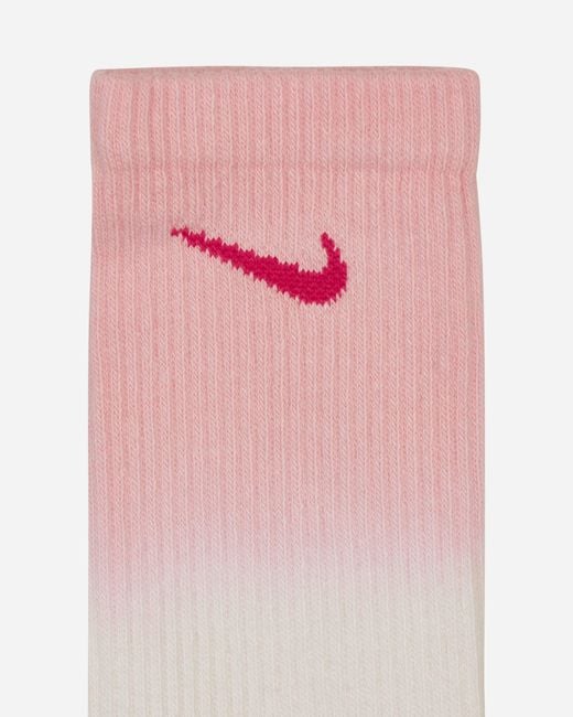 Nike Everyday Plus Cushioned Crew Socks Pink / Cream for men
