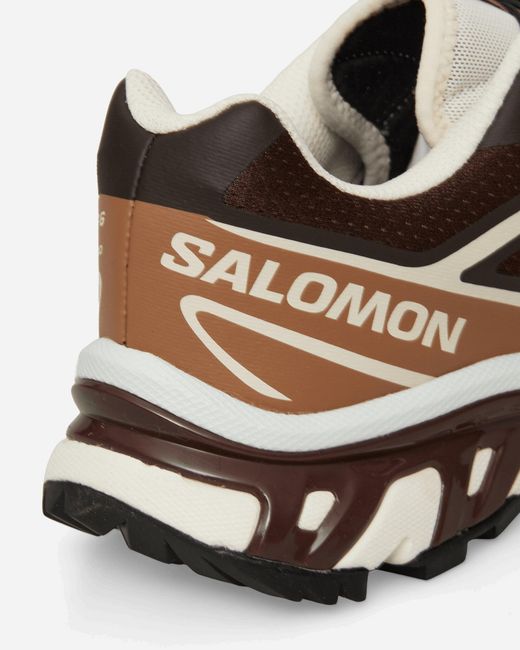 Salomon White Xt-6 Sneakers Black Coffee / Burro / Bitter Chocolate for men