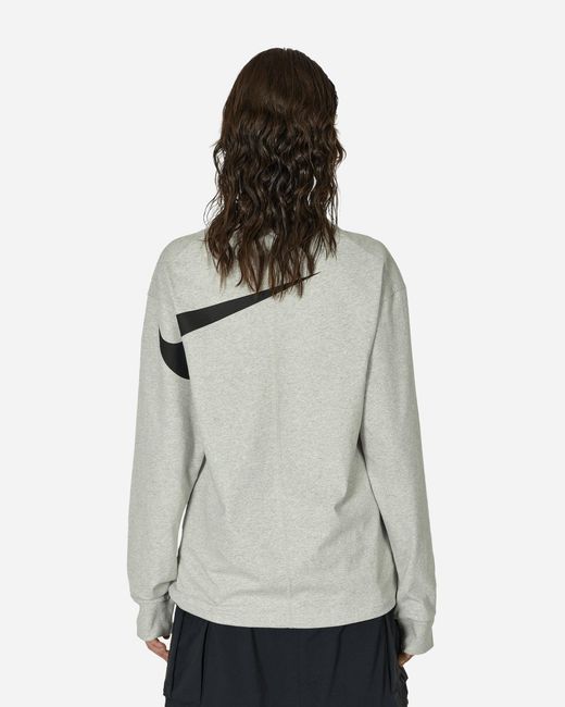 Nike Gray Ispa Longsleeve T-Shirt Heather for men