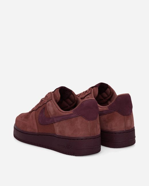 Nike Red Air Force 1 Low Retro Premium Sneakers Sepia Mahogany for men