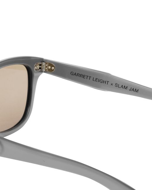 Garrett Leight Gray Slam Jam Calabar Sunglasses for men