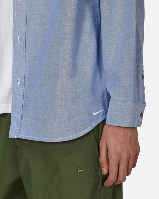 Nike Blue Oxford Button-down Longsleeve Shirt Game Royal for men