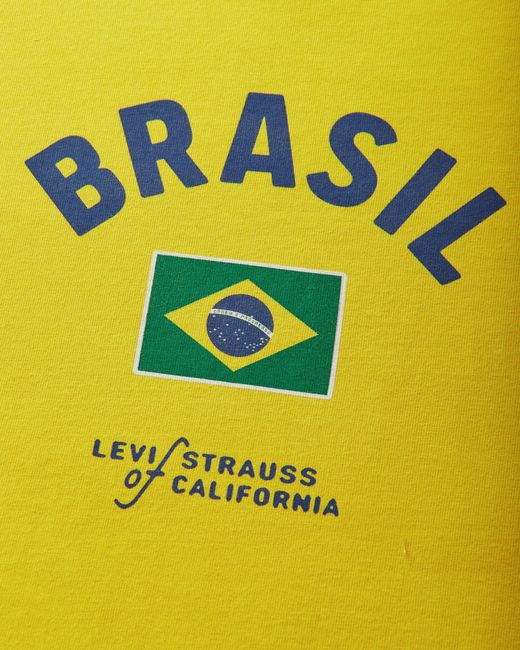Levi's Men S Brazil Ringer T-shirt Yellow for men