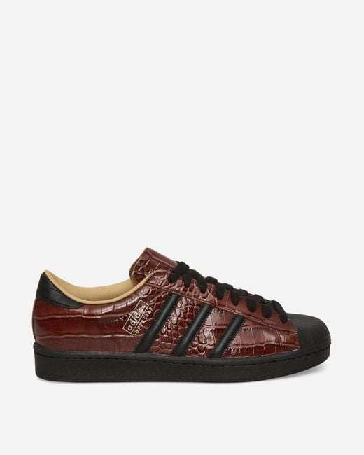 Adidas Brown Superstar Vintage Sneakers Fox / Core Black for men