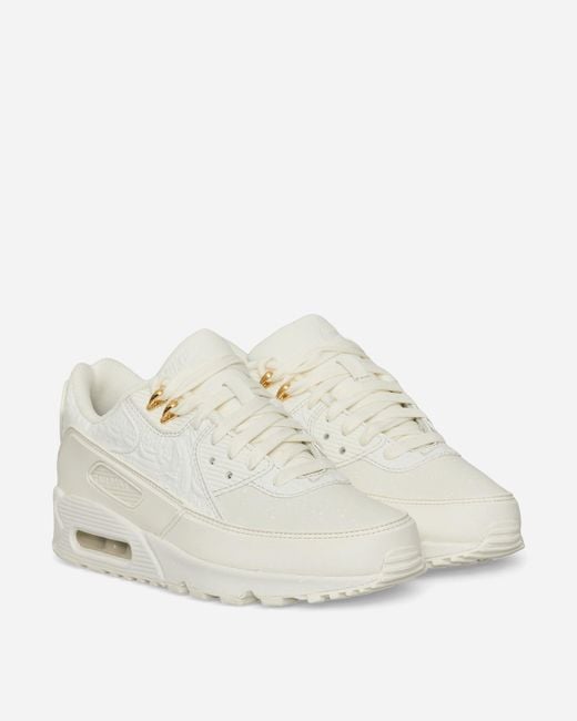 Nike White Slawn Air Max 90 Sneakers Sail for men