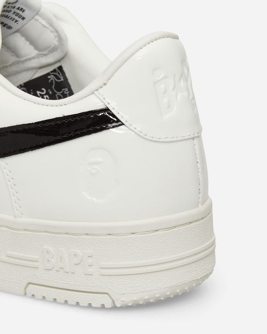 A Bathing Ape White Bape Sta 1 M2 Sneakers for men