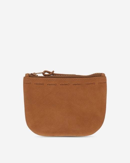 Visvim Brown Leather Wallet Camel for men