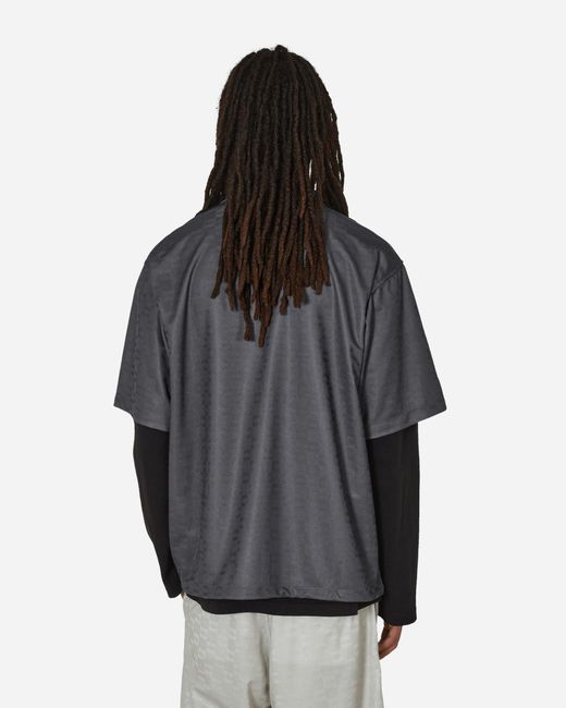 Umbro Black Jacquard Shirt Dark Shadow for men