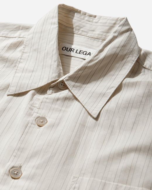 Our Legacy Natural Men S Above Shirt Faded Bone for men