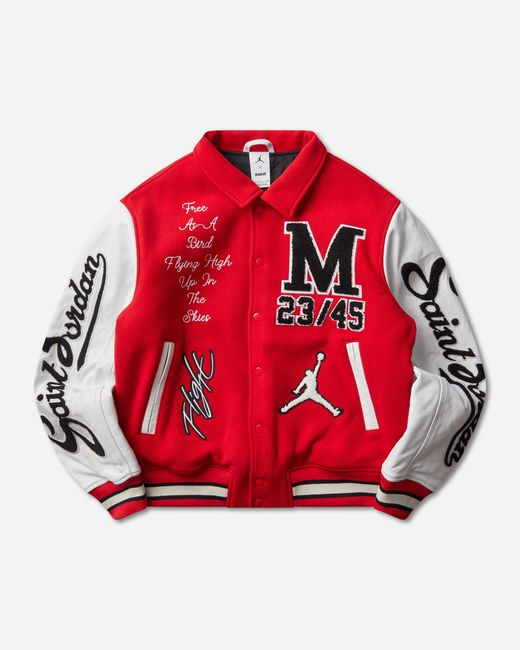 Nike Red Saint Mxxxxxx Varsity Jacket University for men