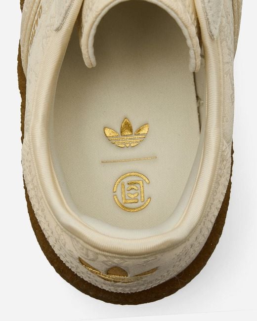 Adidas Clot By Edison Chen Gazelle Sneakers Cream White / Core White for men