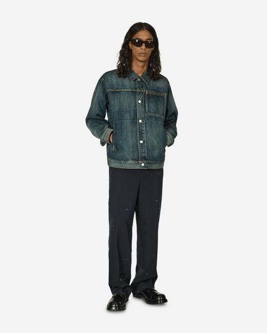 Undercover Black Pleated Pants Dark for men