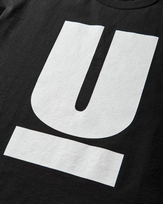 Undercover Black S U Signature T-Shirt for men