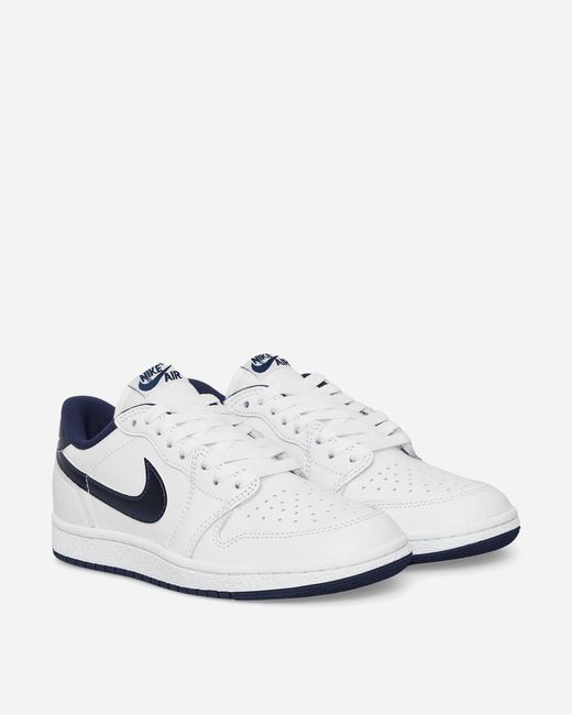 Nike Air Jordan 1 Low Sneakers White / Navy for men