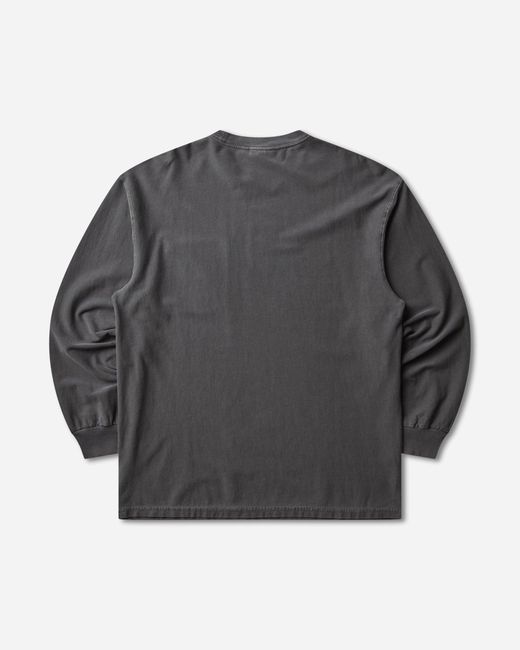 Carhartt Gray Loose Pocket Longsleeve T-Shirt (Garment Dyed) for men