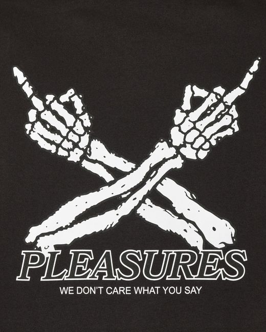 Pleasures Black Don T Care T-shirt for men