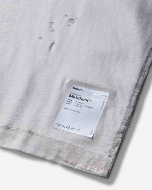 Satisfy Gray Women S Mothtech T‐shirt Silver Foil