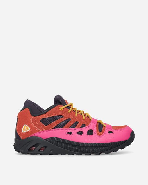 Nike Pink Acg Air Exploraid Sneakers Light Wild Mango Dark Raisin Laser Fuchsia for men