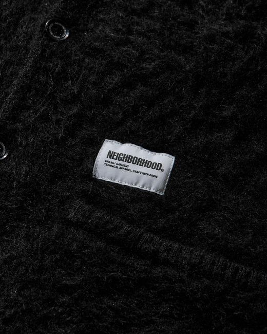 Neighborhood Black Men S Mohair Cardigan for men