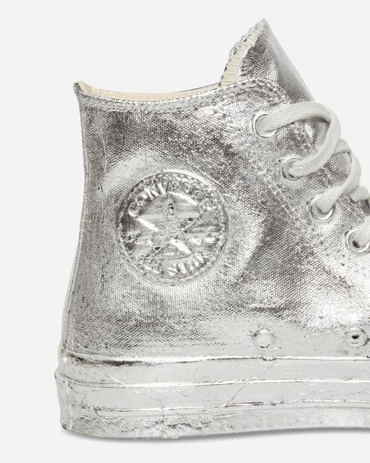 Converse White Chuck 70 Limited Edition Sneakers Silver Foil for men