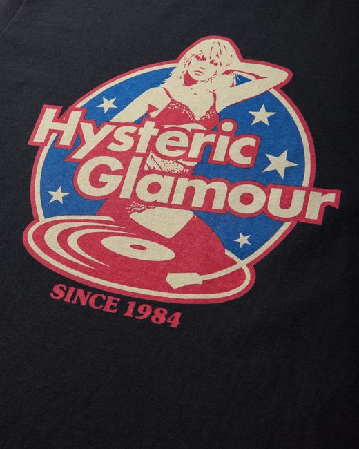 Hysteric Glamour Black Hysteric Records T-Shirt for men
