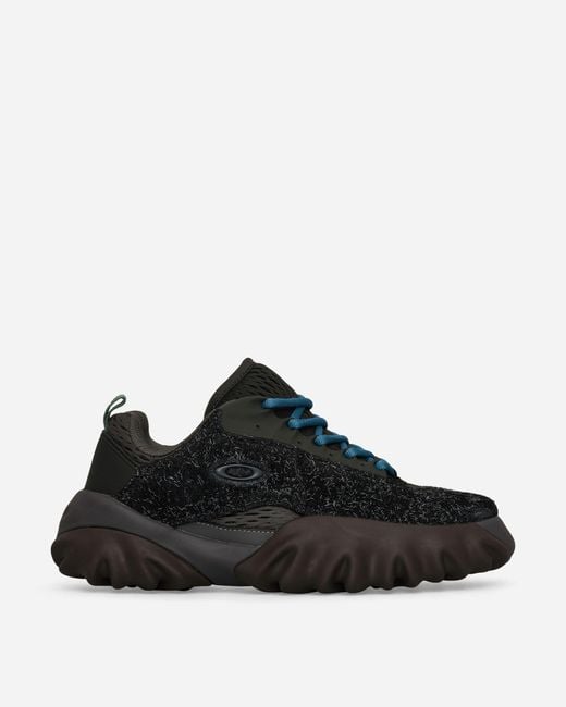 Oakley Black Chop Saw Suede Sneakers Hairy Ink Demitasse for men