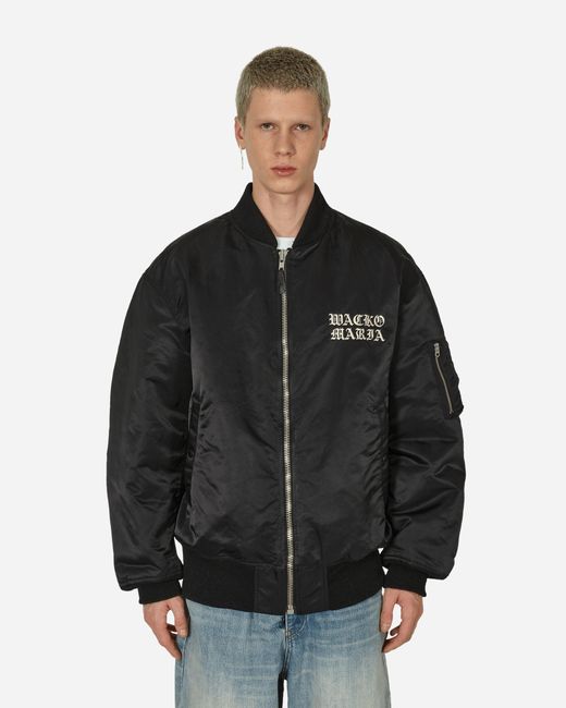 Wacko Maria Ma-1 Flight Jacket (type-2) in Black for Men | Lyst UK