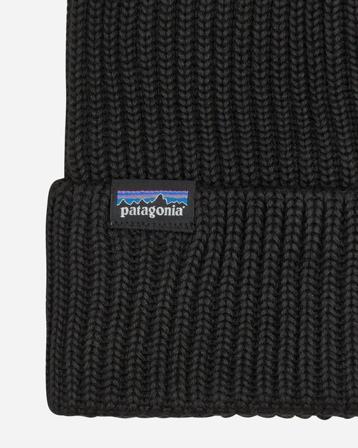 Patagonia Black Fisherman S Rolled Beanie for men