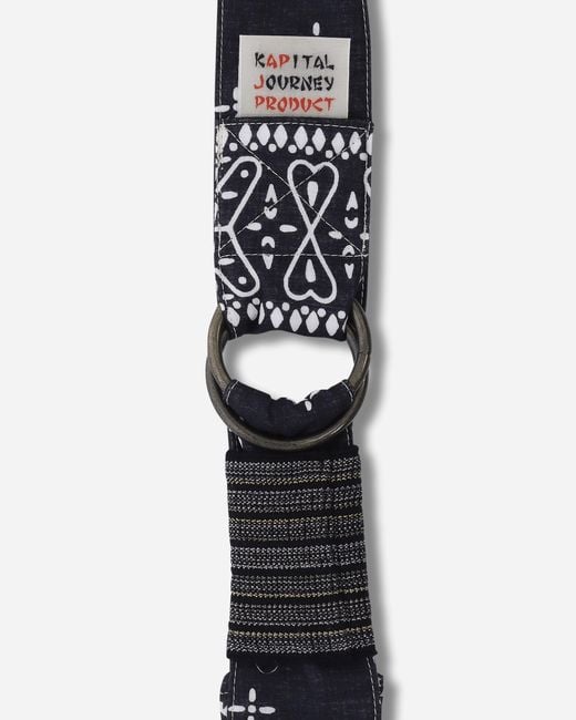 Kapital Black Gauze Bandana Beach Snufkin Bag for men