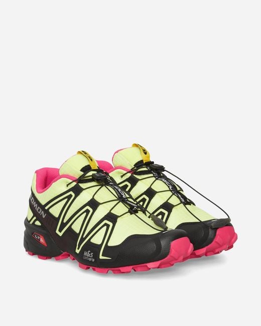 Salomon Green Speedcross 3 Sneakers Sunny Lime / Black / Pink Yarrow for men
