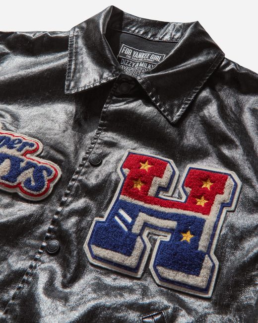 Hysteric Glamour Black Men S Hg Patch Varsity Jacket for men