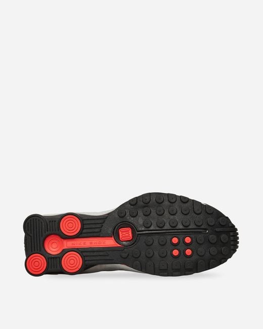 Nike Black S Shox R4 Sneakers Metallic Light Crimson