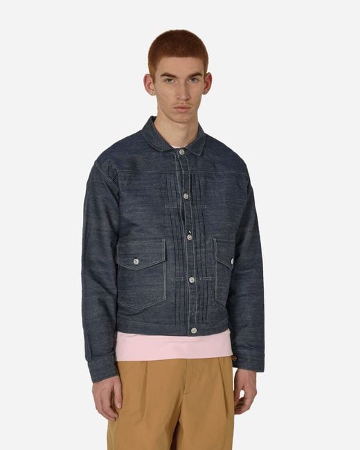 Levi's Blue 1879 Pleated Blouse Jacket for men