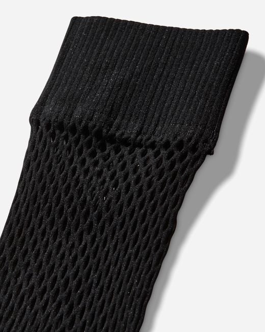 Comme des Garçons Black Nylon Mesh Long Socks for men