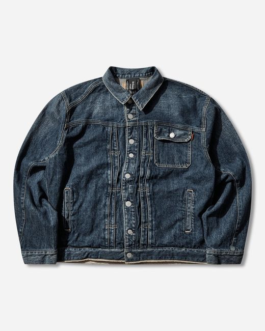 Undercover Blue Men S Denim Blouson Indigo for men