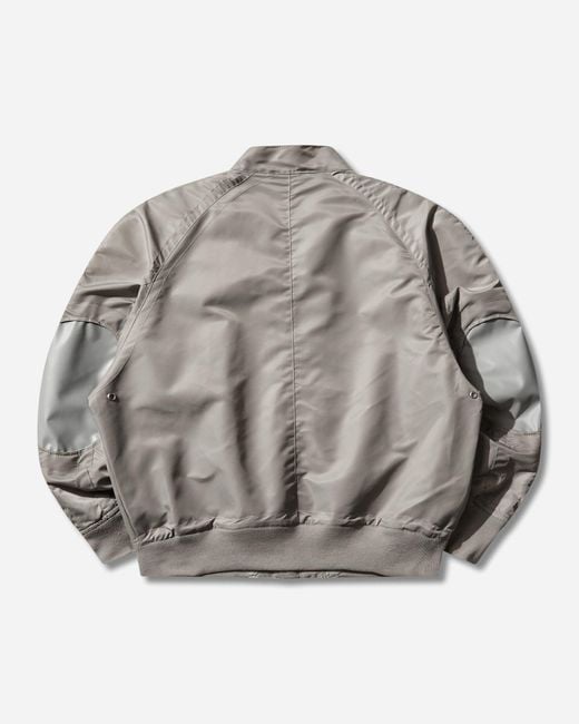 Cav Empt Gray Men S Design Nylon Zip Jacket for men