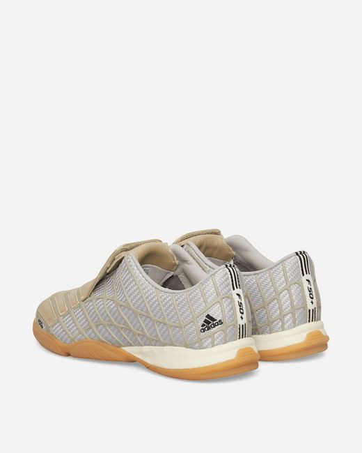 Adidas White Slam Jam F50 Sala Sp Consortium Sneakers Clear Granite Cream for men