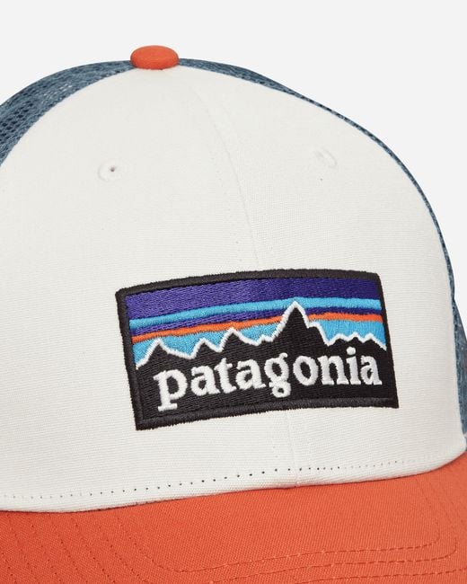Patagonia red white and blue trucker hat cheap